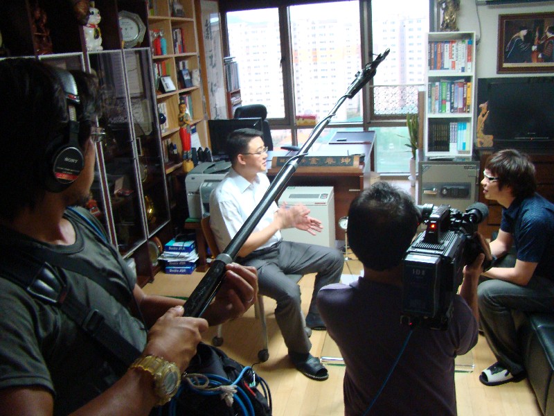 일본 NHK방송 인터뷰 촬영